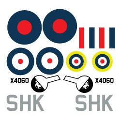 Spitfire decal sets Mk1- with wheels