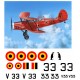 Quarter scale Stampe Decal Set