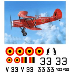 Quarter scale Stampe Decal Set
