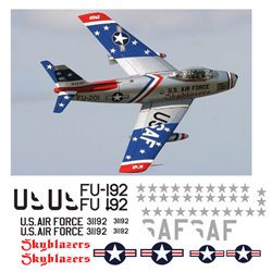 North American F-86 Sabre - Skyblazers decal set