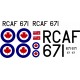 Scale RCAF - Chipmunk Decal set