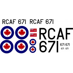 Scale RCAF - Chipmunk Decal set