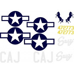 North American P51-D Decal set