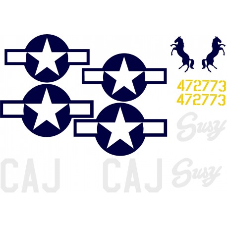 North American P51-D Decal set