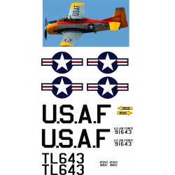 T-28 Trojan  USAF Decal set