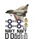 Chance Vought F7U-3 Cutlass Decal Set