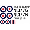 Piper Cub Flitfire Decal Set