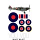 Spitfire Double Canopy Tr.9 VOU ML407 Decal Set