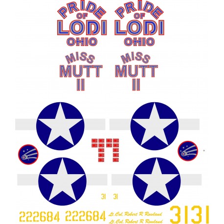 P-47M Thunderbolt Decal set