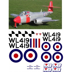 Martin Baker Gloster Meteor Decal Set