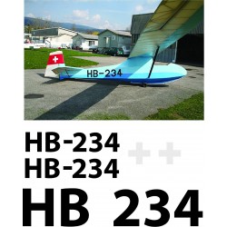 Grunau Baby 11b - 178 inch wingspan Decal set