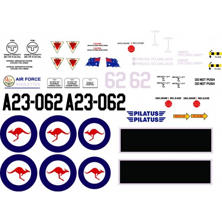 Pilatus PC-9 Decal set