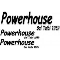 POWERHOUSE- Vintage Decal set